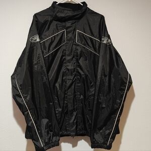 Joe Rocket RS2 Rain Jacket 2X Black Ventilation Vented Waterproof Motorcycle